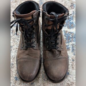 BullBoxer Mens Hansil Handcrafted Leather Boots